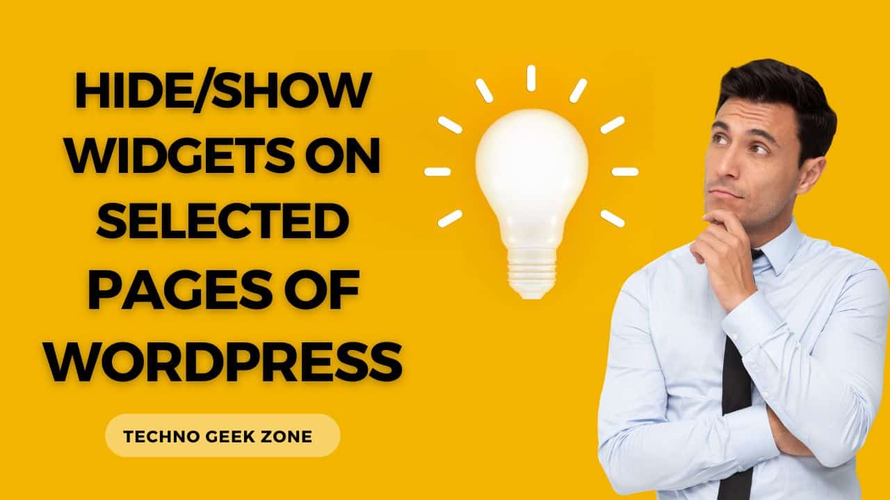 hide show widget wordpress