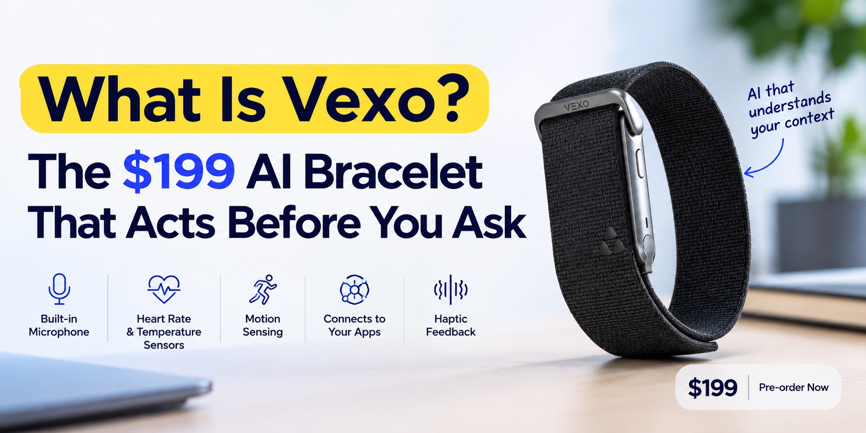 What Is Vexo? The $199 AI Bracelet That Acts Before You Ask